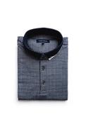 Tom Penn Pattern Knit Polo Shirt, Navy image