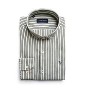 Tom Penn Long Sleeve Stripe Shirt, Green image
