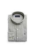 Tom Penn Long Sleeve Stripe Shirt, Green image