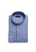 Tom Penn Long Sleeve Stripe Shirt, Blue image