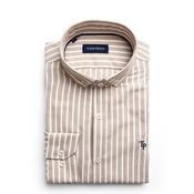 Tom Penn Long Sleeve Stripe Shirt, Beige image