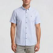 Tom Penn Stripe Short Sleeve Shirt, Sky Blue image