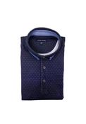 Tom Penn Diamond Print Polo Shirt, Navy image