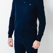 Tom Penn Long Sleeve Polo Shirt, Navy