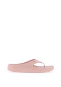 Tommy Hilfiger Womens Enamal Flag Flip Flops, Foggy Pink image