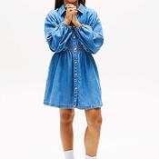 Tommy Hilfiger Girls Chambray Long Sleeve Shirt Dress, Blue
