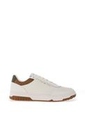 Tommy Hilfiger Basket Core Trainers, Ecru &amp; Army Green image