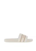 Tommy Hilfiger Womens Webbing Pool Sliders, Ecru image