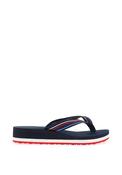 Tommy Hilfiger Womens Wedge Stripes Beach Flip Flop Sandals, Space Blue image