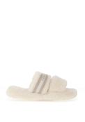 Tommy Hilfiger Faux Fur Slippers, Off White image