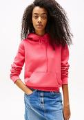 Tommy Jeans Flag Embroidered Hoodie, Pink image