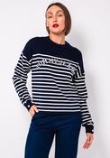 Tommy Jeans Striped Knit Jumper, Navy image