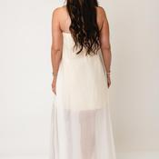 TOPSHOP Cali Layered Maxi Bandeau Dress, Buttercream image