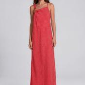 TOPSHOP Nana Back Cut-Out with Bead Detail Maxi Dress, Red image