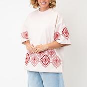 TOPSHOP Emma Oversized T-Shirt, Pink image