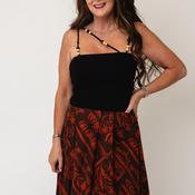 TOPSHOP Mady Beaded Strap Vest Top, Black