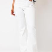 TOPSHOP Jamie Flared High Waist Jeans, White image