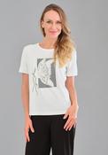 Tricotto Butterfly Rhinestone Detail T-Shirt, White image