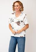 Tricotto Graffiti Print T-Shirt, White Multi image