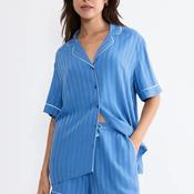 Triumph Amourette Jacquard Short Sleeve Shirt, Blue
