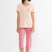 Triumph Palm Tree Capri Pyjama Set, Pink image