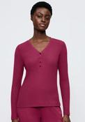 Triumph Long Sleeve Pyjama Top, Wine image