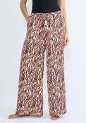 Triumph Summer Satin Print Trouser, White Multi image