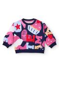 Tuc Tuc Go Team Go Print Long Sleeve Sweater, Multi image