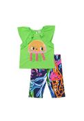 Tuc Tuc Girl Jellyfish Top and Legging Set, Green image