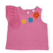 Tuc Tuc Girl Ruffle Sleeve Floral Top, Pink image