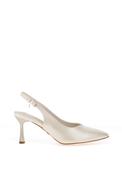 Una Healy Escapade Pearl Sling Back Court Heels, Off White image