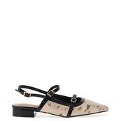Una Healy Watermelon Dalmatian Sling Back Shoes, Black
