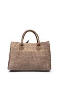 Unisa Animal Print Small Tote Bag, Taupe image