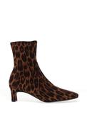 Unisa Animal Print Heeled Ankle Boots, Brown image