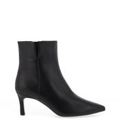 Unisa Loroya Smooth Leather Kitten Heeled Boots, Black