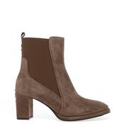 Unisa Luanco Suede Leather Heeled Chelsea Boot, Taupe