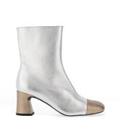 Unisa Meila Metallic Heeled Boots, Silver and Gold image