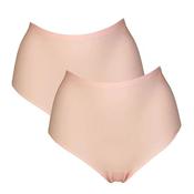 After Eden Unlimited One Size 2 Pack High Waist Brief, Pink image