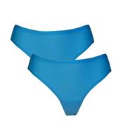 After Eden Unlimited 2 Pack One Size String Thong, Blue image