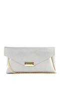 Valentino Arpie Envelope Style Clutch Bag, Silver image