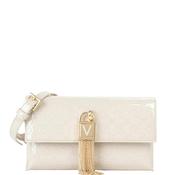 Valentino Emy Embossed Logo Clutch Bag, Stone image
