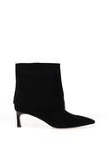 REDZ Faux Suede Fold Over Ankle Boots, Black image