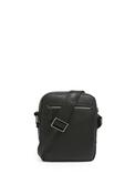 Valentino Efeo Pebbled Crossbody Bag, Black image