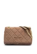Valentino Ocarina Medium Quilted Suede Crossbody Bag, Taupe image