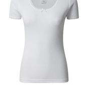 Vedoneire Brushed Thermal Short Sleeve Top, White