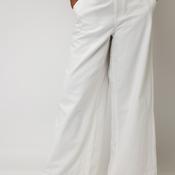 Vero Moda Annet Cotton Mid Waist Wide Jeans, White image