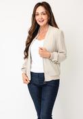 Vero Moda Coco Zip Up Bomber Jacket, Grey image