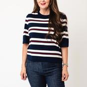 Vero Moda Silje Knitted Jumper, Navy Multi image