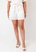 Vero Moda Airla High Rise Loose Shorts, Cream image