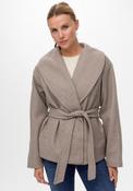 Vero Moda Anne Belt Detail Jacket, Taupe image